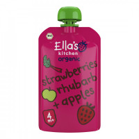 Ellas Kitchen Puré av jordgubbar,rabarber,äpple 120g