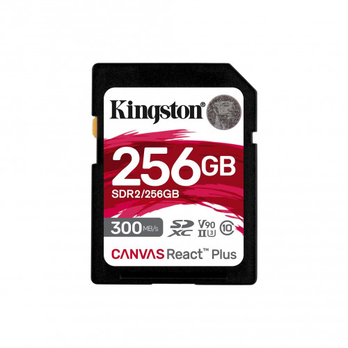 Kingston Technology Kingston Technology Canvas React Plus 256 GB SD UHS-II Klass 10