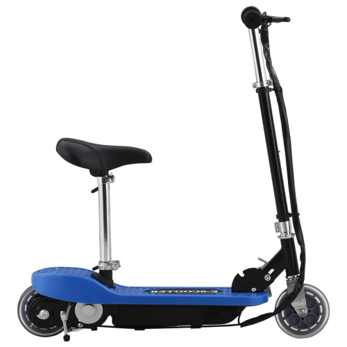 vidaXL Elektrisk sparkcykel med sadel 120 W blå