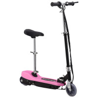 Miniatyr av produktbild för Elektrisk sparkcykel med sadel 120 W rosa