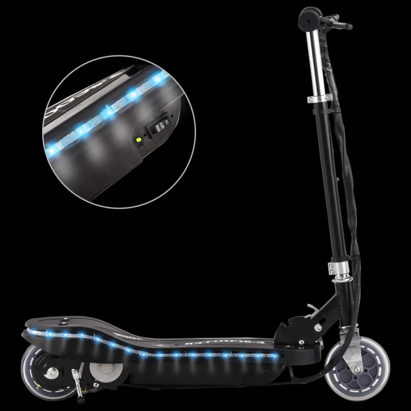 Produktbild för Elektrisk sparkcykel med LED 120 W svart