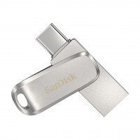 SANDISK SanDisk Ultra Dual Drive Luxe USB-sticka 64 GB USB Type-A / USB Type-C 3.2 Gen 1 (3.1 Gen 1) Rostfritt stål