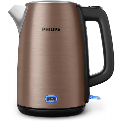 Philips Philips Viva Collection HD9355/92 vattenkokare 1,7 l 2060 W Svart, Koppar
