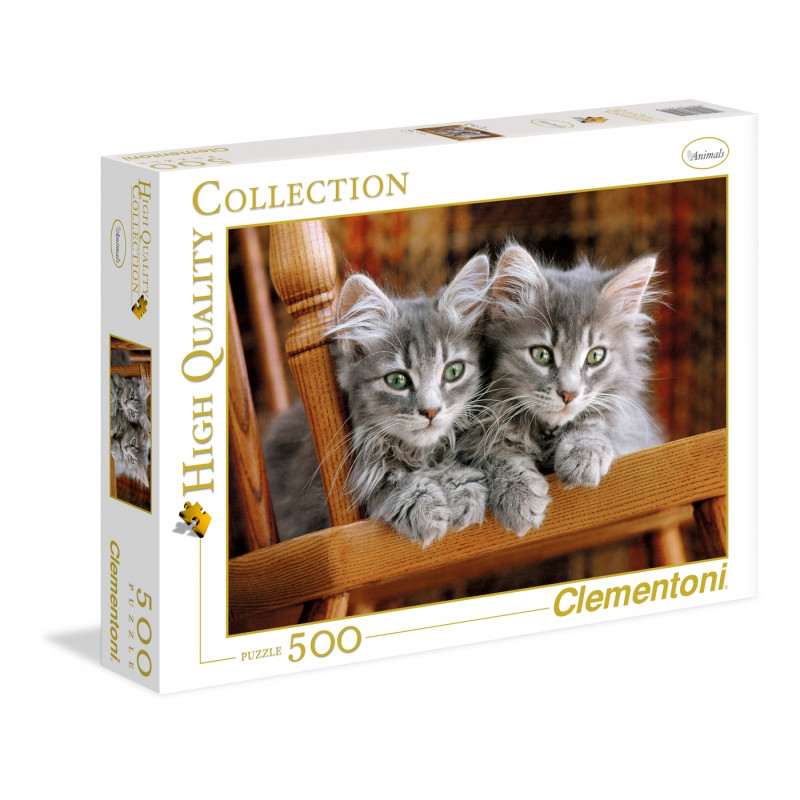 Produktbild för Clementoni Kittens Pussel 500 styck Djurliv