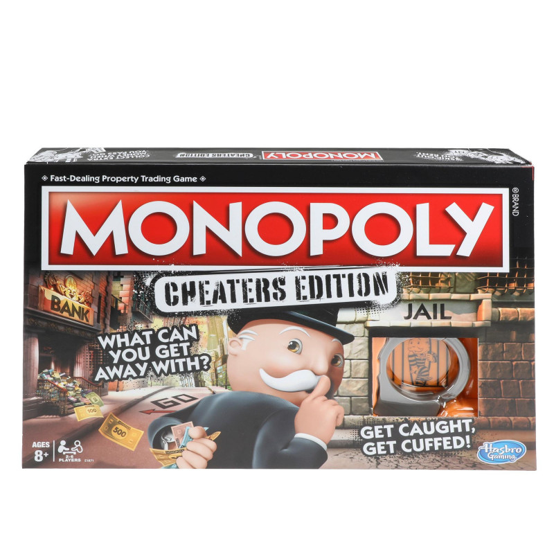 Produktbild för Hasbro Monopoly Game: Cheaters Edition (OBS! Spelet är på danska)