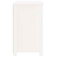 Miniatyr av produktbild för Sängbord vit 50x35x61,5 cm massiv furu