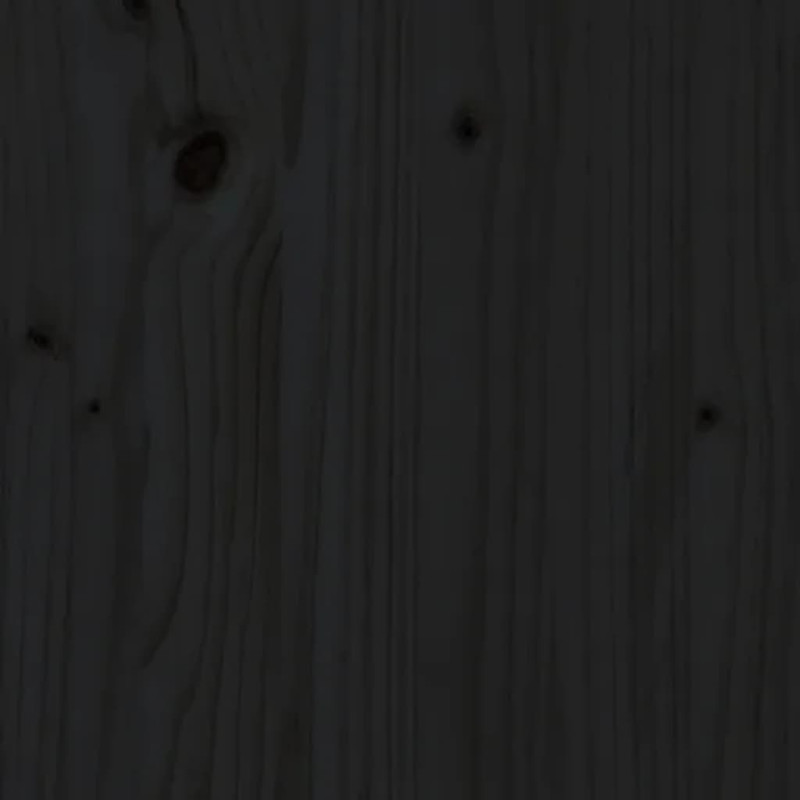 Produktbild för Sängram 180x200 cm massiv furu svart