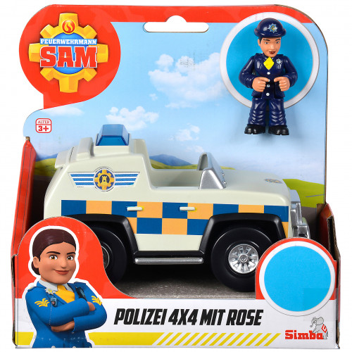 Brandman Sam Sam Police 4x4x with Rose Figurine