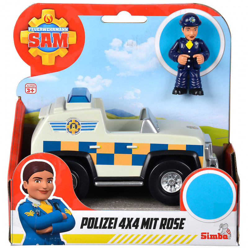 Produktbild för Sam Police 4x4x with Rose Figurine