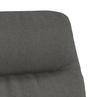 Produktbild för Vilstol med pall mörkgrå tyg och konstläder