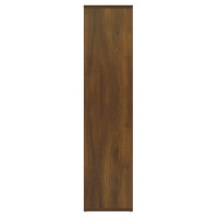 Produktbild för Bokhylla brun ek 50x25x106 cm