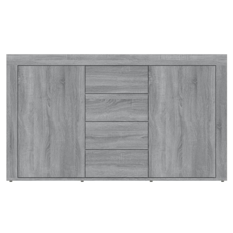 Produktbild för Skänk grå sonoma 120x36x69 cm konstruerat trä