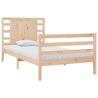 Produktbild för Sängram utan madrass 90x190 cm massiv furu