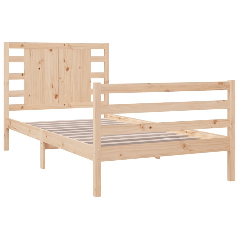 Produktbild för Sängram utan madrass 90x200 cm massiv furu