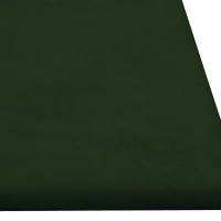 Produktbild för Väggpaneler 12 st mörkgrön 90x30 cm sammet 3,24 m²