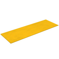 Produktbild för Väggpaneler 12 st gul 90x30 cm sammet 3,24 m²