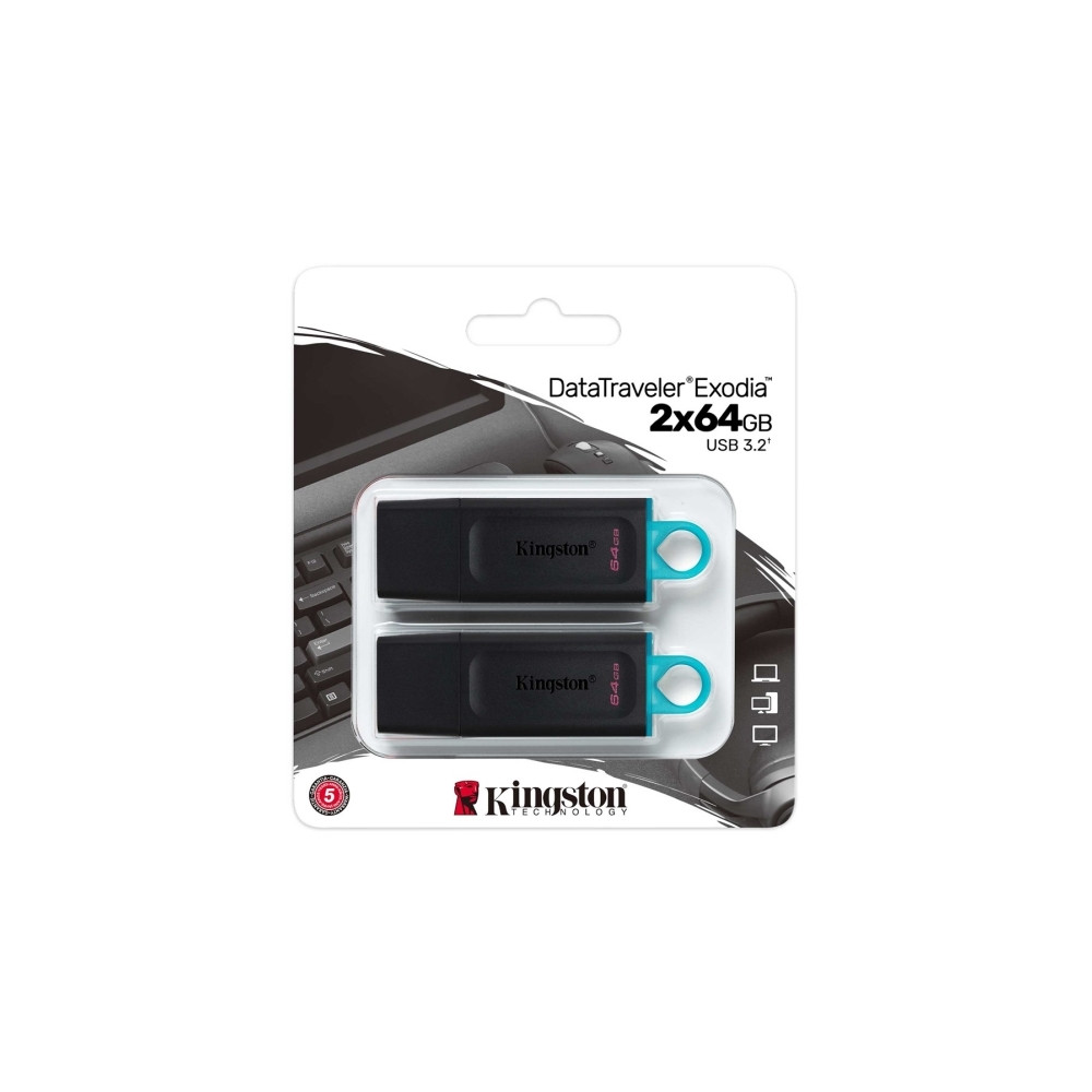 Produktbild för Kingston DataTraveler Exodia - USB flash-enhet - 64 GB
