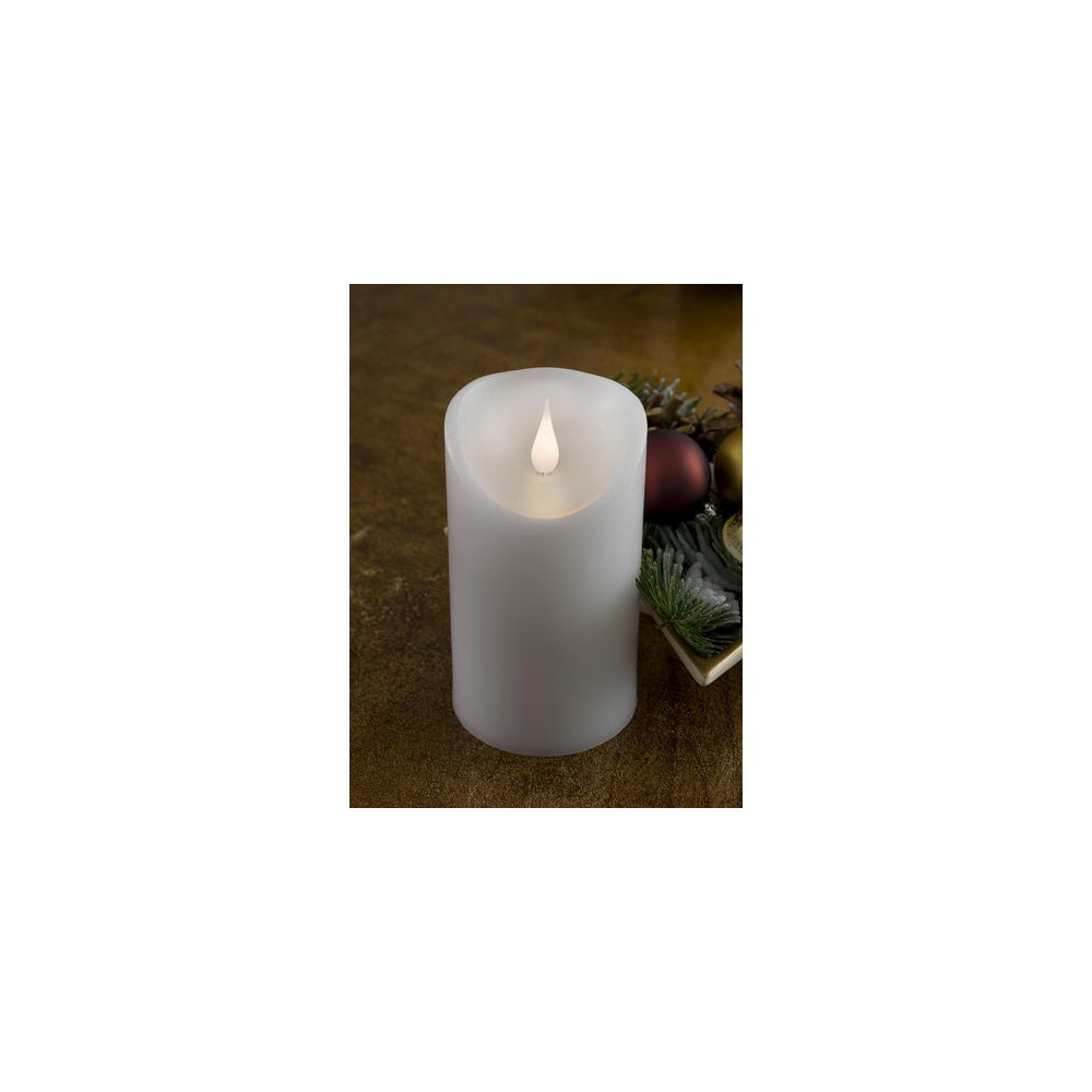 Produktbild för Vaxljus varmvit LED 7,6x12,7cm