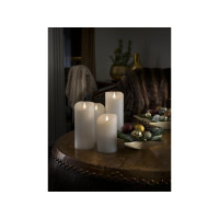 Produktbild för Vaxljus varmvit LED 7,6x12,7cm