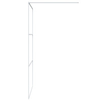 Produktbild för Duschvägg vit 115x195 cm klart ESG-glas