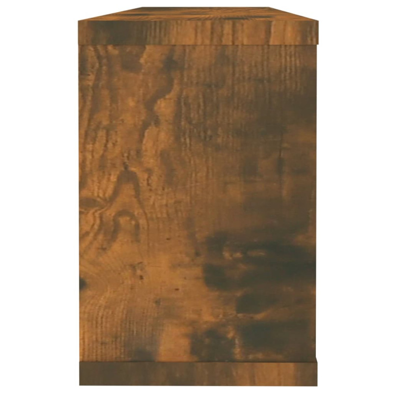 Produktbild för Vägghyllor 2 st rökfärgad ek 60x15x23cm konstruerat trä