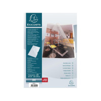 Produktbild för Aktmapp EXACOMPTA A4 0,20mm klar 10/fp