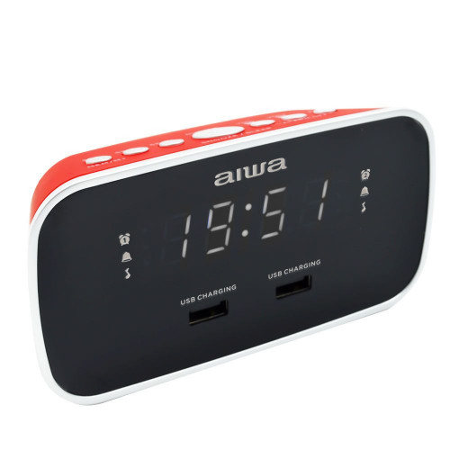 AIWA Aiwa CRU-19RD väckarklockor Digital väckarklocka Röd