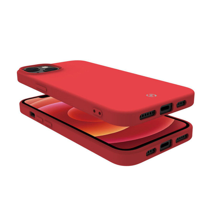 Produktbild för Cromo Soft rubber case iPhone 14 Röd