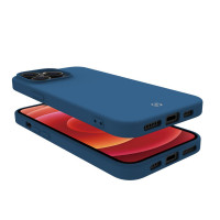 Produktbild för Cromo Soft rubber case iPhone 14 Pro Blå