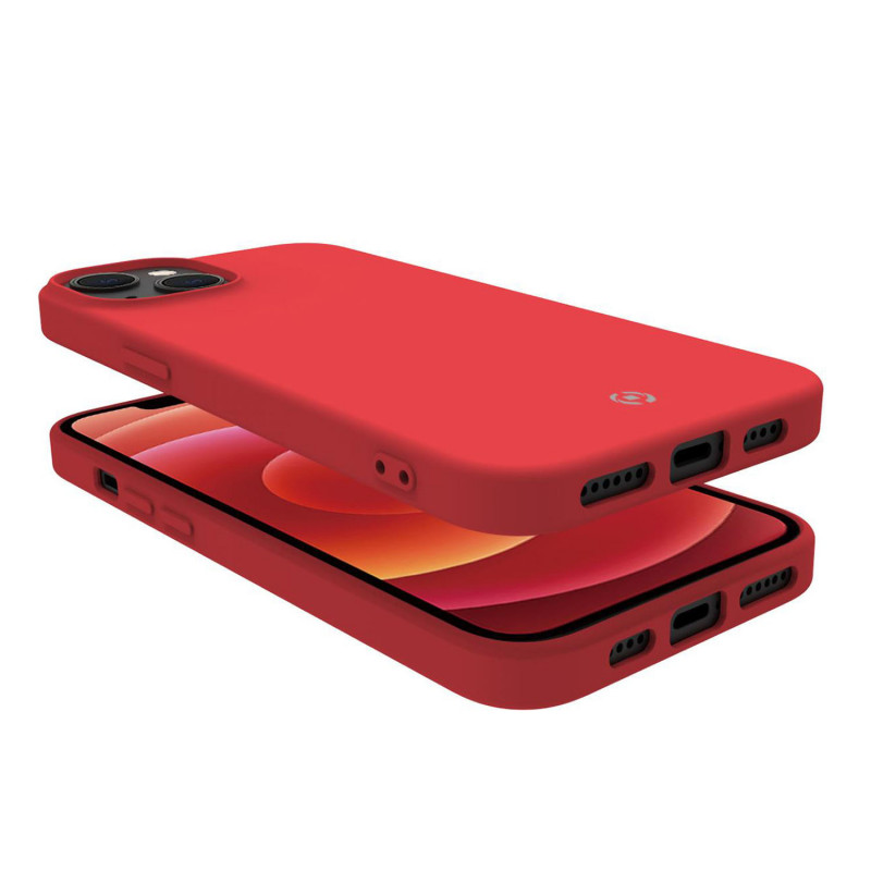 Produktbild för Cromo Soft rubber case iPhone 14 Pro Röd