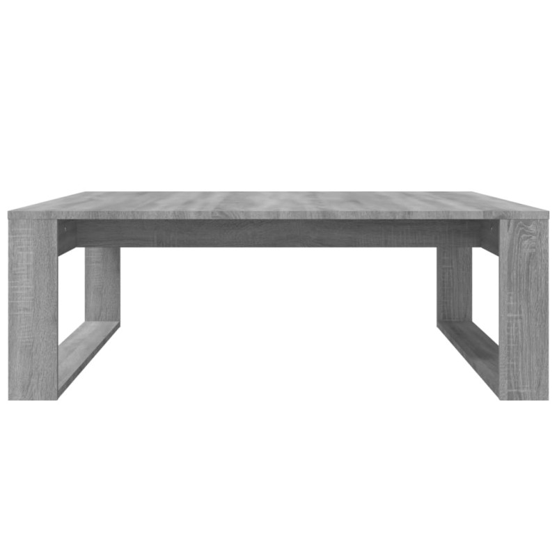 Produktbild för Soffbord grå sonoma 100x100x35 cm konstruerat trä