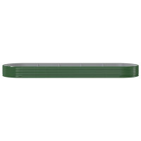 Miniatyr av produktbild för Odlingslåda pulverlackerat stål 450x140x36 cm grön