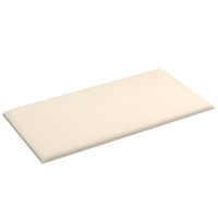 Produktbild för Väggpaneler 12 st gräddvit 60x30 cm sammet 2,16 m²