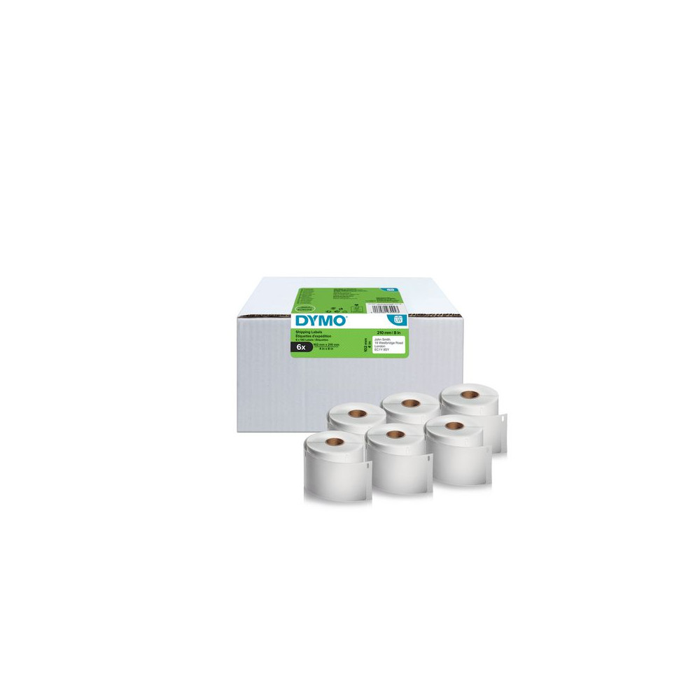 Produktbild för Etikett DYMO LW Frakt 102x210mm 6rl/krt
