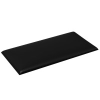Produktbild för Väggpaneler 12 st svart 30x15 cm konstläder 0,54 m²