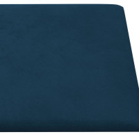 Produktbild för Väggpaneler 12 st blå 30x15 cm konstläder 0,54 m²