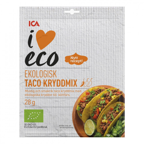 ICA I love eco Taco kryddmix ekologisk