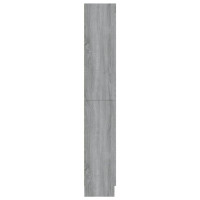 Produktbild för Vitrinskåp grå sonoma 82,5x30,5x185,5 cm konstruerat trä