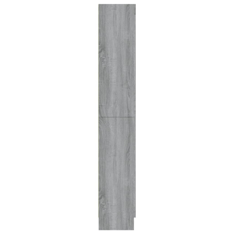 Produktbild för Vitrinskåp grå sonoma 82,5x30,5x185,5 cm konstruerat trä