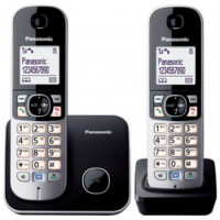 Panasonic Panasonic KX-TG6812GB telefoner DECT-telefon Namn och uppringnings-ID Svart