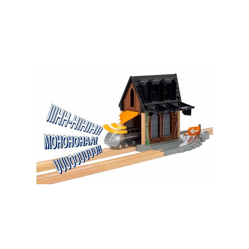 Produktbild för Spooky Train Station delar och tillbehör till skalmodell Bensinstation med verkstad
