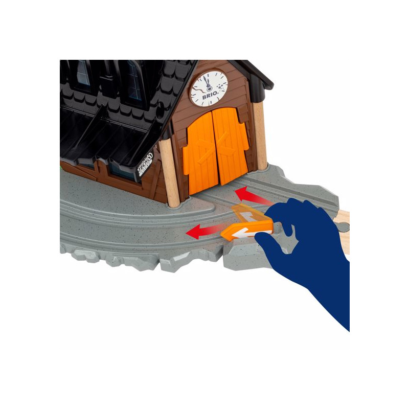 Produktbild för Spooky Train Station delar och tillbehör till skalmodell Bensinstation med verkstad