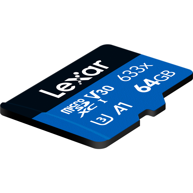 Produktbild för Lexar microSDXC 633x UHS-I/A1/U3/10 R95/no adap (V30) 64GB