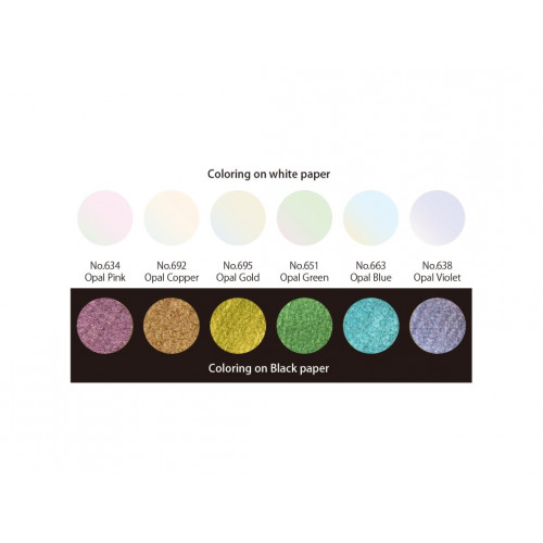ZIG GANSAI TAMBI Opal Colors 6 colors set