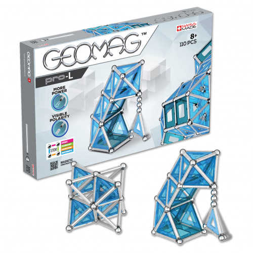 Geomag Geomag Pro-L 110, blå, metallisk, Transparent, 8 År, 110 sty...