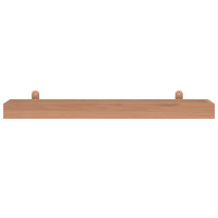 Produktbild för Vägghyllor 2 st 90x15x4 cm massivt teakträ