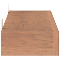 Produktbild för Vägghyllor 2 st 90x15x4 cm massivt teakträ