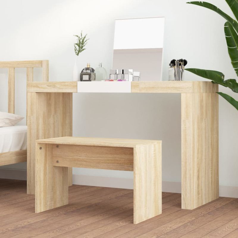 Produktbild för Sminkpall sonoma-ek 70x35x45 cm konstruerat trä