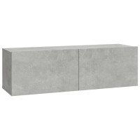 Produktbild för Väggmonterade tv-bänkar 2 st 100x30x30 cm konstruerat trä