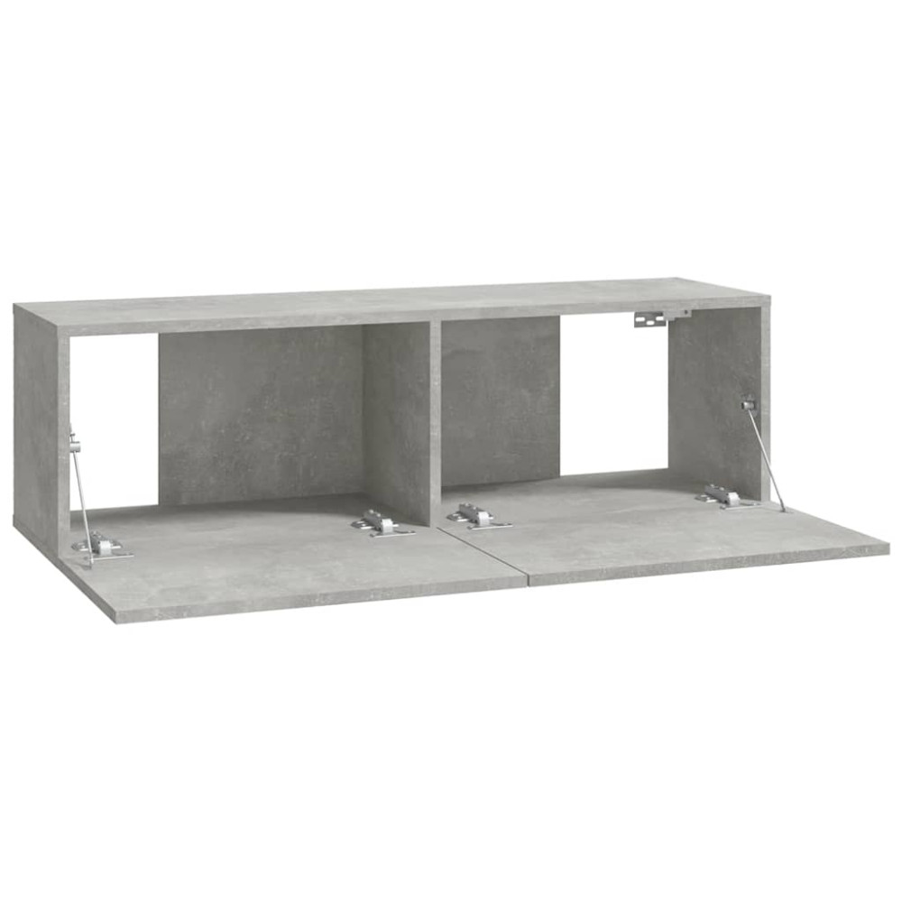 Produktbild för Väggmonterade tv-bänkar 2 st 100x30x30 cm konstruerat trä